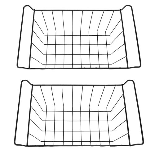 Aufbewahrungskorb für den Gefrierschrank, Langlebiger Gefrierkorb mit PE-Auskleidung, Multifunktionaler Platzsparender Korb für Tiefkühlkost (BLACK) von Generic