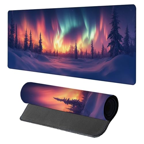 Aurora Gaming Mauspad XXL, Schreibtischunterlage 1500x800x3mm, Wasserdicht und Langlebig Mauspad, Verbessert Präzision und Geschwindigkei Desk Mat, Gaming Zubehör, Mousepad für Büro PC, GrüN 9-7317 Aurora Gaming Mauspad XXL, Schreibtischunterlage 1500x800x3mm, Wasserdicht und Langlebig Mauspad, Verbessert Präzision und Geschwindigkei Desk Mat, Gaming Zubehör, Mousepad für Büro PC, GrüN 9-7317 von Generic