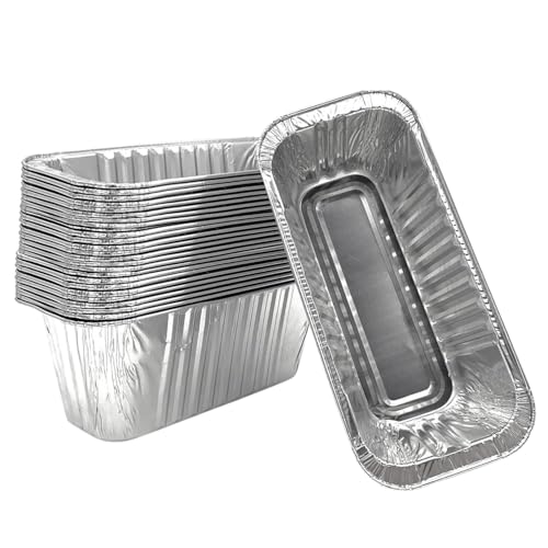 Austausch der Grill-Tropfpfanne | 45er-Pack BBQ-Auffangschalen, Fettauffangschale für den Ofen,Fettauffangpfanne aus Aluminiumfolie mit 27 Unzen Fassungsvermögen von Generic