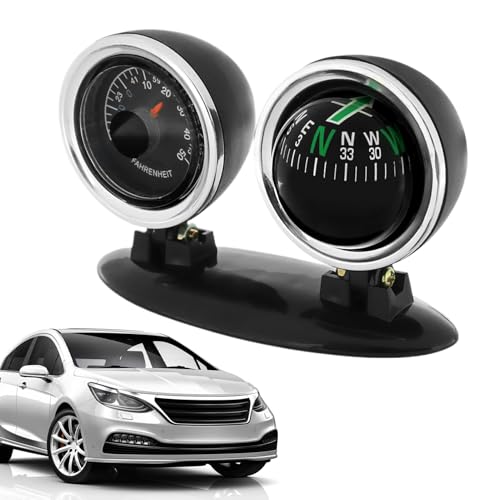 Auto-Armaturenbrett,-Armaturenbrett- - Autos,Führungskugel für- Temperaturtester mit klarer Skala - Präzise Navigation Outdoor-Abenteuerzubehör, Auto-Innendekorationszubehör für Autos von Generic