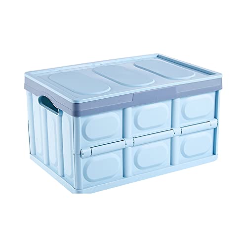 Auto-Aufbewahrungsbox, 30L Faltbarer PP-Rücksitz-Organizer, Kofferraum-Organizer, Kofferraum-Organizer für Picknick, Camping, Grillen, Reisen (blau) von Generic