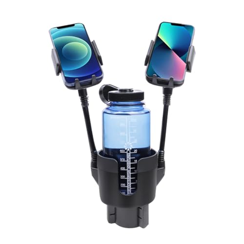 Auto Cuphalter Telefonhalter | Car Cup Halter Telefonhalterung-3-in-1-Tassenhalter-Expander Mount mit flexiblem Hals, 360-Grad-rotierbares Telefonhalterung, Innenhalter für Popdosen, Mobiltelefone, Ka von Generic