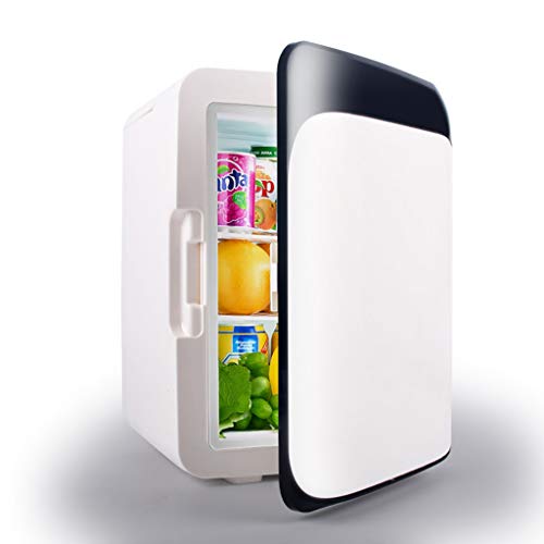 Auto-Kühlschrank 4 l Auto-Kühlschrank geräuschlos heiß und kalt zu Hause kleiner Kühlschrank, 12 V DC / 220 V AC Auto Zuhause 17,5 * 23 * 24 cm Mini-Kühlschränke (Farbe: Schwarz) von Generic
