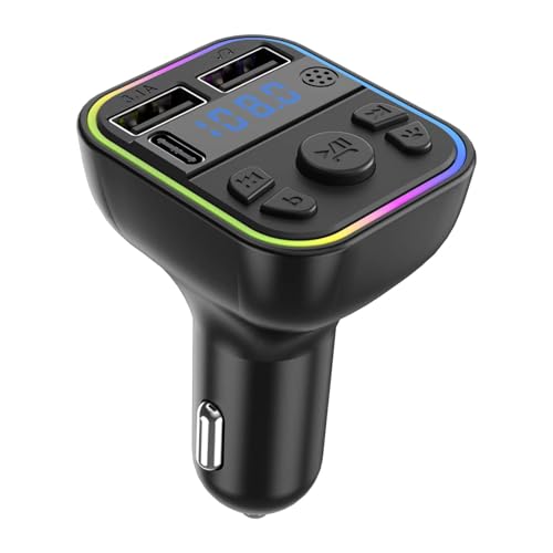 Auto-Radio-Sender | Kabelloser Autoadapter für MP3-Player | Auto-Musikadapter, Anrufempfänger und Audio, multifunktional, für Männer, Frauen, Ladegerät d Auto-Radio-Sender | Kabelloser Autoadapter für MP3-Player | Auto-Musikadapter, Anrufempfänger und Audio, multifunktional, für Männer, Frauen, Ladegerät d von Generic