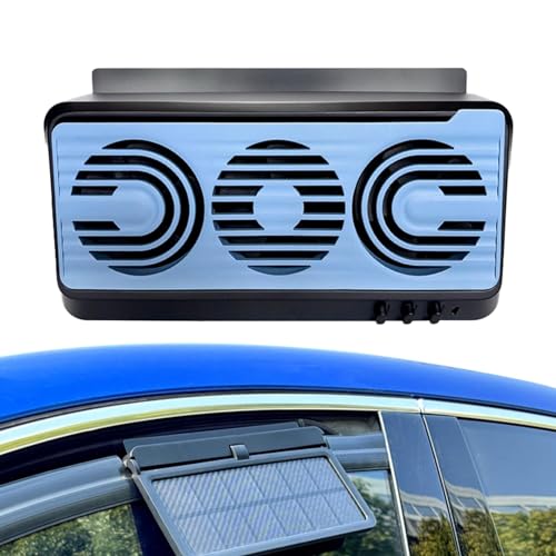 Auto-Solar-Ventilator, Auto-Verstärker-Lüfter - Energiesparender Autofensterventilator - Effiziente Verstärkerinstallations-Lüfter, multifunktional von Generic