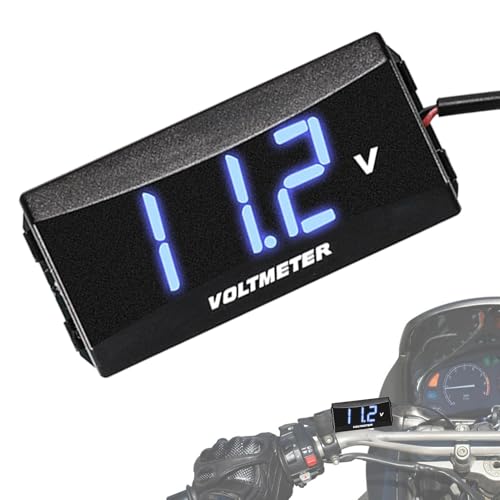 Autobatterie-Monitor, automatisches Voltmeter, Wasserdichtes 12-V-Batteriemessgerät, LED-Anzeige unverzichtbare Wetterbeständiger Spannungsmesser, Batteriespannungsmonitor für die meisten Fahrzeuge Autobatterie-Monitor, automatisches Voltmeter, Wasserdichtes 12-V-Batteriemessgerät, LED-Anzeige unverzichtbare Wetterbeständiger Spannungsmesser, Batteriespannungsmonitor für die meisten Fahrzeuge von Generic