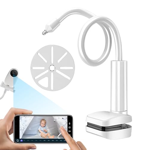 Babykamera Halterung - Babyphone Halterung Für Bettchen - Verstellbarer Langarm-Klemmhalter Mit Flexibler Klemme Für Babybett Küchenregal Möbel Babykamera Halterung - Babyphone Halterung Für Bettchen - Verstellbarer Langarm-Klemmhalter Mit Flexibler Klemme Für Babybett Küchenregal Möbel von Generic