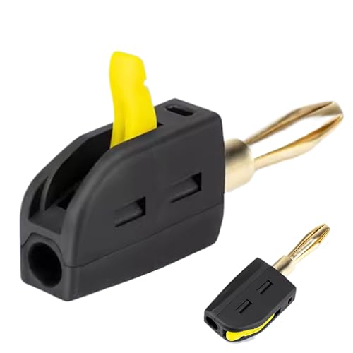 Bananenstopfen für Lautsprecherdraht, Bananenanschluss -Lautsprecherstecker | Quick Connect Banana -Buchse für einfache Einrichtung, Lautsprecherdrahtstecker und Lautsprecher -Terminals, zuverlässiger Bananenstopfen für Lautsprecherdraht, Bananenanschluss -Lautsprecherstecker | Quick Connect Banana -Buchse für einfache Einrichtung, Lautsprecherdrahtstecker und Lautsprecher -Terminals, zuverlässiger von Generic