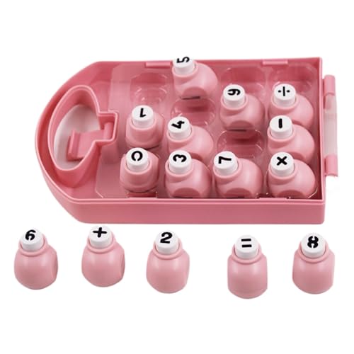 Bastelstanzer, Set aus Papierstanzern, Set aus Papierstanzern mit Zahlen - Papierstanzer mit mathematischem Symbol für Kinder und Jugendliche von Generic