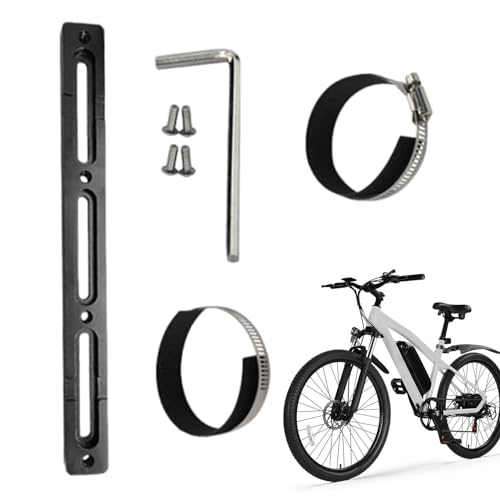 Batteriemontagefach, Batteriemontageadapter, sicher auf dem Diagonalrohr, Montageplatte für E-Bike, verstellbar, Halterung für Positio Käfig von Generic