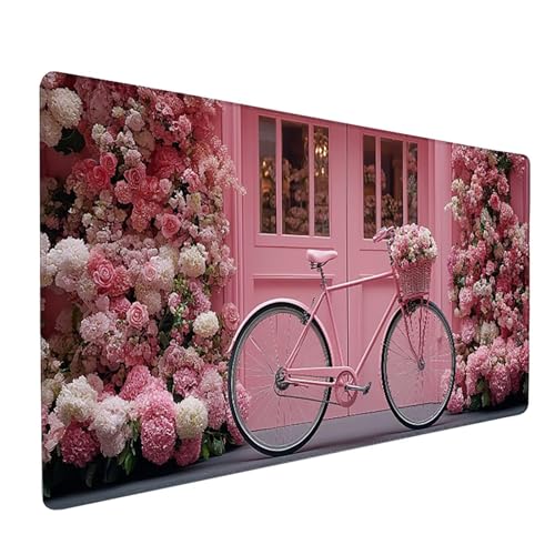 Blume Mauspad XXL 1600x800x3mm, Fahrrad Mousepad Gaming, Schreibtischunterlage mit Rutschfeste Gummibasis, Verbessert Präzision und Geschwindigkei Wasserdicht und Langlebig Desk Mat für Büro PC B-6110 Blume Mauspad XXL 1600x800x3mm, Fahrrad Mousepad Gaming, Schreibtischunterlage mit Rutschfeste Gummibasis, Verbessert Präzision und Geschwindigkei Wasserdicht und Langlebig Desk Mat für Büro PC B-6110 von Generic