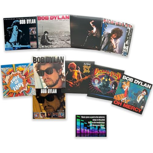 Bob Dylan 8 Album CD Collection: Shot Of Love / Infidels / Oh Mercy / Empire Burlesque / Down In The Groove / Under The Red Sky / Real Live / Dylan & The Dead / + Including Bonus Art Card von Generic