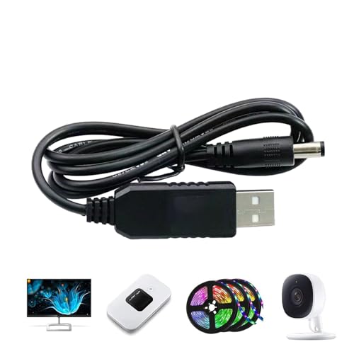Boost USB -Kabel - 12 V USB -Adapterkabel, 5 V Bis 12 V 5 V STEP -UP -Kabel | Klavier-Tastatur, Lüfter, Schreibtischlampe, CC-CC-Kabel Für Drahtlosen Router Für Den Drahtlosen Router Für Den Heimgebra Boost USB -Kabel - 12 V USB -Adapterkabel, 5 V Bis 12 V 5 V STEP -UP -Kabel | Klavier-Tastatur, Lüfter, Schreibtischlampe, CC-CC-Kabel Für Drahtlosen Router Für Den Drahtlosen Router Für Den Heimgebra von Generic