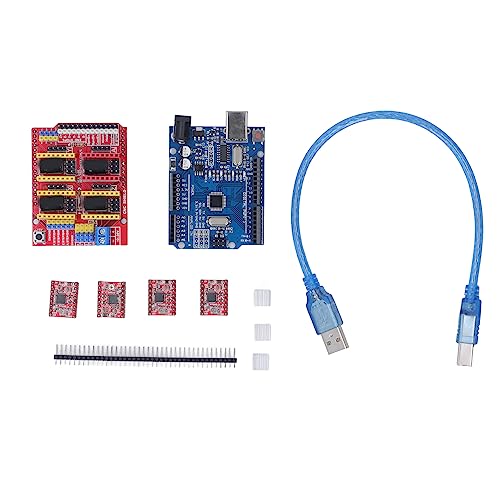 CNC Shield Expansion Board Treiber Kit A4988 Stepper -Motorantrieb für 3D -Drucker V3 V4 Graveur Teile Zubehör Flexible Packung Drei Achsen Stepper -Motor -Treiber kompatibel mit von Generic
