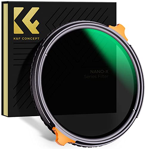 CPL+ND4-64 (2-6 Blendenstufen) ND-Objektivfilter 2-in-1, 28 mehrfach beschichtete, superdünne CPL-Zirkular-Polarisationsfilter und Neutraldichte-Kameraobjektivfilter (Nano-X-Serie) (82 mm) von Generic