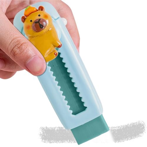 Capybara Bleistift Eraser - Schieber Gummi, einziehbarer niedlicher Radiergummi | Push Pull Case mit weicher Löschspitze, Kunstwerkzeug mit Tiermotiven für Schulschüler Schreiben Skizzenzellen Malvorl Capybara Bleistift Eraser - Schieber Gummi, einziehbarer niedlicher Radiergummi | Push Pull Case mit weicher Löschspitze, Kunstwerkzeug mit Tiermotiven für Schulschüler Schreiben Skizzenzellen Malvorl von Generic