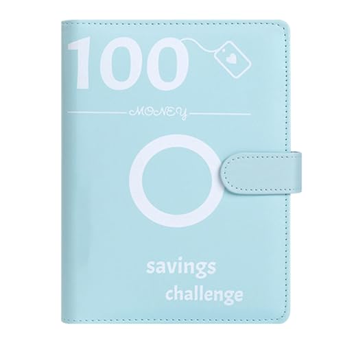 Cash Envelope Wallet All in On-e Budget System, Savings Challenges Book with Envelopes, 100 Envelopes Mo-ney Saving Challenge Binder Book,1x Yearly budget planner sheet Complete Mon-ey Organizer Set von Generic