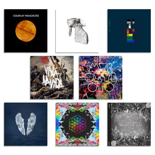 Cold play CD Albums Collection 1-8: Parachutes / A Blow To The Head / X&Y / Viva La Vida / Mylo Xyloto / Ghost Story / A Head Full Of Dreams / Everyday Life von Generic