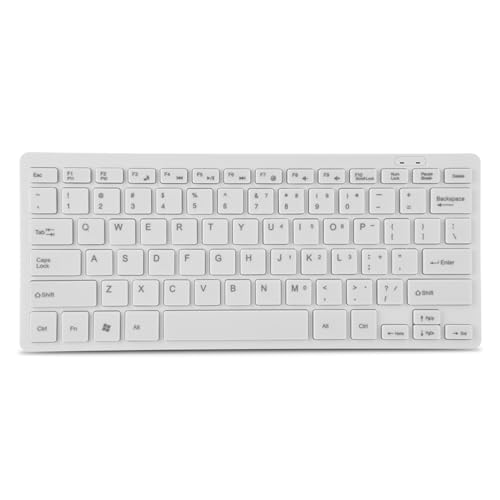 Compact -Tastatur, 78 Tasten Kabel -Tastatur Tastatur Kabel Verdrahtet Tastatur USB -Tastatur Tastatur Austausch für Desktop -Computer -Laptop -PC (Black) (White) von Generic