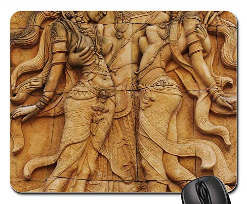 Computer-Mauspad, Wandtafel Relief Flachrelief Tafel Wand Rutschfest Mousepad Vernähte Kanten Gaming Mauspad Für Büro Professionelle Gamer Büro 25X30Cm von Generic
