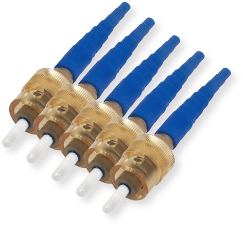 Corning 95-200-51 5 Stück UniCam Stecker, ST kompatibel; Single-Mode OS2 Pretium Glasfaser-Stecker; bernsteinfarbenes Gehäuse, blauer Boot; Feld-installierbar; Corning Logo Corning 95-200-51 5 Stück UniCam Stecker, ST kompatibel; Single-Mode OS2 Pretium Glasfaser-Stecker; bernsteinfarbenes Gehäuse, blauer Boot; Feld-installierbar; Corning Logo von Generic