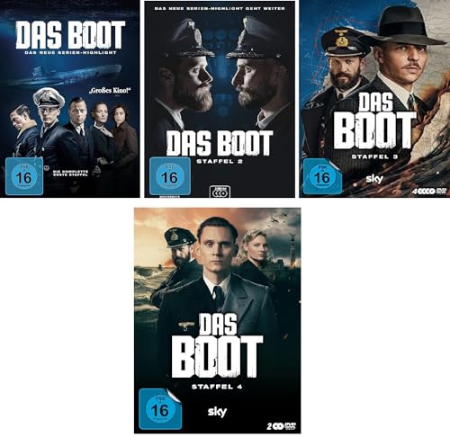 Das Boot - Staffel 1 + 2 + 3 + 4 im Set - Deutsche Originalware [12 DVDs] von Generic