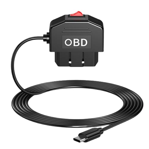 Dash Cam Hardwire Kit – Zwei Modi Auto Dash Cam Ladegerät Dashcam USB Hard Wire Kit – Platzsparendes Armaturenbrett-Kamera-Ladegerät, Netzkabel, Autozubehör von Generic