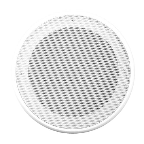 Dekorativer Lautsprecher Grill - stylisches Audio -Netz, kompakter Metallrahmen, moderner kreisförmiger Schild | Langlebiger Autodereo-Guard-Design, staubblockierende Deckenschallabdeckung Täglicher F von Generic