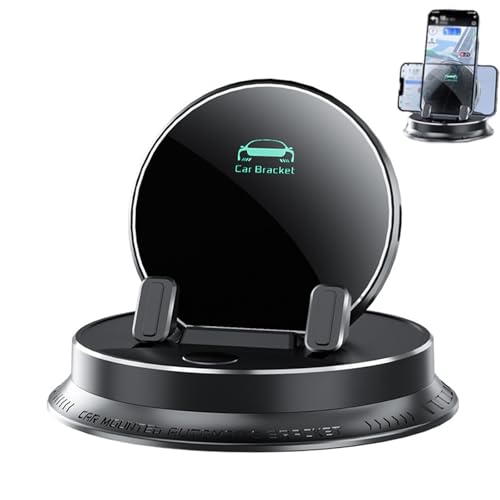 Deloyye Handyhalterung, 360°Drehbarer Generisch Multifunktionale Handy Halterung, Navigationsspezifischer Auto-Stützrahmen Anti-Rutsch für Armaturenbrett (1pcs) von Generic