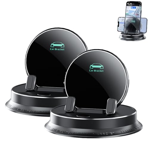 Deloyye Handyhalterung, 360°Drehbarer Generisch Multifunktionale Handy Halterung, Navigationsspezifischer Auto-Stützrahmen Anti-Rutsch für Armaturenbrett (2pcs) von Generic