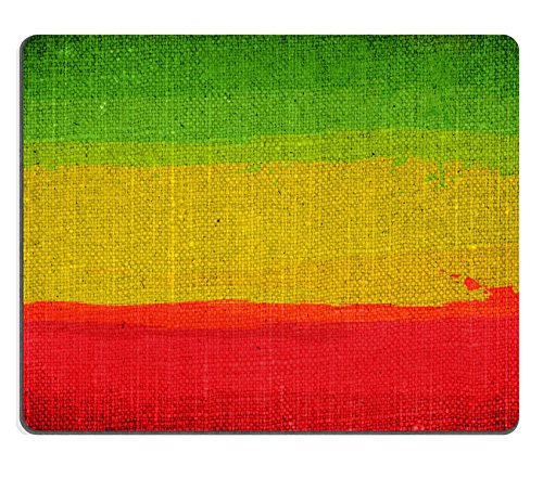Desk Pad, Grunge Rasta Flagge Als Hintergrund Komputer-Mousepad Gummierte Unterseite Mousepad rutschfest Gaming Mousepad Für Laptops Büro 25X30Cm von Generic