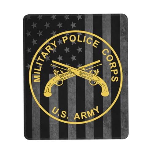 Desk Pad, Militärpolizeikorps Der Us-Armee Komputer-Mousepad Langlebige Mousepad Tragbar Gaming Mousepad Für Maus Laptop 25X30Cm von Generic