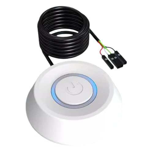 Desktop-Computertaste – Externe PC-Taste – Computergehäuse-LED-Taste Für PC Mit 1,8 M Kabeln, EIN-/Aus-Tastenverlängerung, Gehäuse-Motherboard-Taste Desktop-Computertaste – Externe PC-Taste – Computergehäuse-LED-Taste Für PC Mit 1,8 M Kabeln, EIN-/Aus-Tastenverlängerung, Gehäuse-Motherboard-Taste von Generic