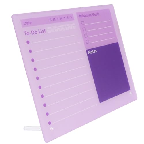 Desktop Trockenerase -Kalender, Acryl -Trockenerase Planerplatine mit Ständer für Büro Verdickt (40 * 30 cm) von Generic