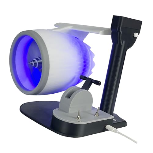Desktop Turbofan, 50 Ml Tankkapazität Einfacher Push -Hebel Mechanismus Jet Lüfter Moderne Ästhetik Ultraschall -Nebelfunktion Feine Handwerkskunst für Schlafzimmer (BLUE) von Generic