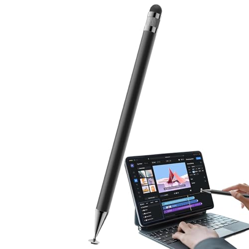 Disc-Stift für Touchscreens, Silikon-Bildschirmstift |. Einfache Wartung mit austauschbarem Stiftkopf |. Silikon für reibungslose Bedienung und Haltbarkeit Disc-Stift für Touchscreens, Silikon-Bildschirmstift |. Einfache Wartung mit austauschbarem Stiftkopf |. Silikon für reibungslose Bedienung und Haltbarkeit von Generic