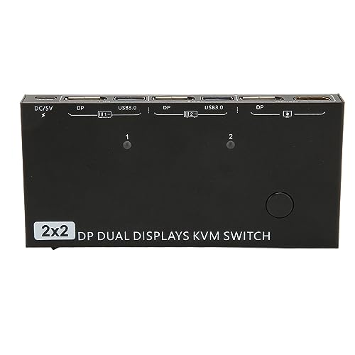 Displayport Kvm-Switch-Kanal USB-Bildschirmmonitor Hdcp 3.0 .3 für -Controller 30 Hz 4 Computer für 8K-Display Doppelbildschirm für Doppelbildschirmmonitore Switcher Kvm-Switches von Generic