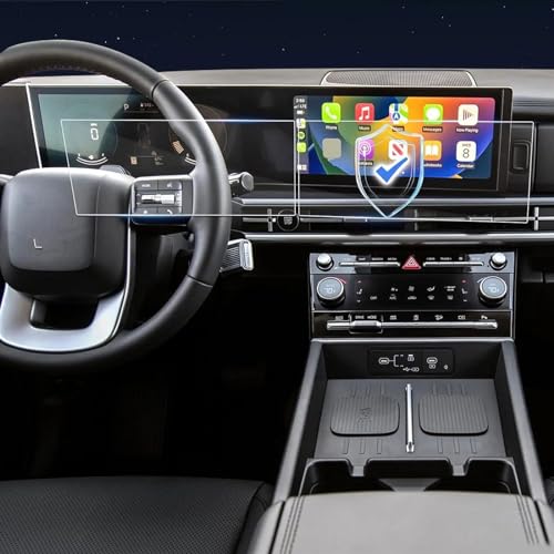 Displayschutzfolien für Hyundai für Santa Fe 2024, 2 Stück, PET-Displayschutzfolie, 12,3 Zoll, Autoradio, GPS-Navigation, Innenausstattung von Generic