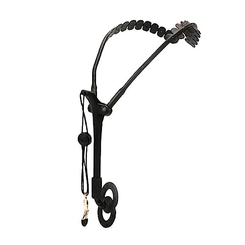 Generic Doppelter Schultergurt Saxophon Nackengurt Verstellbarer Gurt Professioneller Saxophon-Gurt Keine Belastung des Halses ABS + Metall Schwarz von Generic