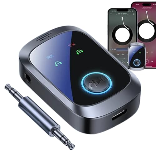 Drahtloser Empfänger - Audio Aux Empfänger,2in1 HiFi LCD-Display mit Doppelstream Multipoint für Konsolen TVs Boxen Smartphones PC Auto Heimtrainer Drahtloser Empfänger - Audio Aux Empfänger,2in1 HiFi LCD-Display mit Doppelstream Multipoint für Konsolen TVs Boxen Smartphones PC Auto Heimtrainer von Generic