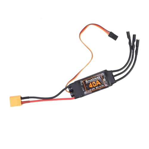 Drohne ESC, Sicherheitsschutz -Gaskalibrierungsfunktion 40A ESC, LED -Programmkarte Emission Rod für Profis Drohnen -Upgrade und Reparatur von RC -Liebhabern von Generic