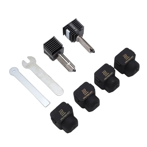 Drucken des Kopfes Heißende Kit, 3D -Drucker Zusammengebautes Druckkopf -Kit mit 0,4 Mm Gehärteter Edelstahl mit 4pcs Silikonabdeckung für 3D Drucker von Generic