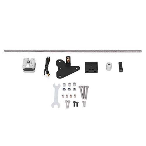 Dual Z AXES Kit -Upgrade hoher Genauigkeit Glattes Betrieb Easy Installation für CR10 3D -Drucker Aluminiumlegierung Edelstahl Schwarz 515 mm Bleischritt von Generic