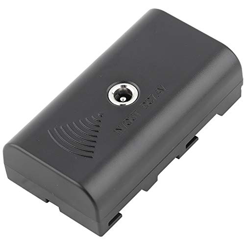 Dummy-Akku-Adapter, Akku-Kamera-Adapter aus Kunststoff, Schwarz für Video-Fülllicht von Generic