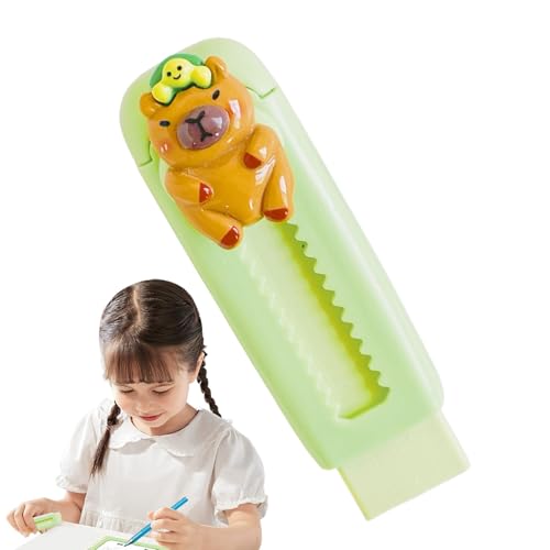 ERASER Netter Bleistift - Gleitgummi im Capybara-Stil, glattes Schiebedesign | Flexible Kunst mit kompaktem Körper für präzises Arbeiten, Nützlichkeit von Schreibwaren für Kinder, die scr von Generic
