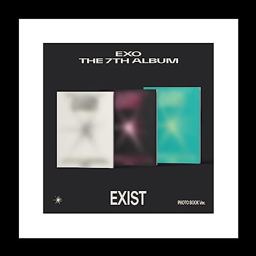 EXO EXIST 7. Album Standard Version 3 Cover Set CD + 112p Fotobuch + 1p Mini Poster auf Pack+1p Postkarte+1p PhotoCard+Tracking Sealed von Generic