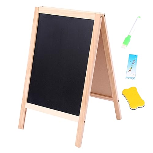 Ealeselkinder faltbare doppelseitige Kreidebrett 16x10 Zoll Holzstockung mit Kreidebox-Radiergummi-Marker für Kinder im Alter von 3 Malzellen, Kreidebretter, Kreidebretter Ealeselkinder faltbare doppelseitige Kreidebrett 16x10 Zoll Holzstockung mit Kreidebox-Radiergummi-Marker für Kinder im Alter von 3 Malzellen, Kreidebretter, Kreidebretter von Generic