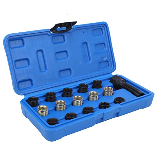 Effizienter Tragbarer M14X1.25 Zündkerzengewinde Reparaturwerkzeugkit Kohlenstoffstahl Rethead mit Schraubenhahn und Mehreren Gewindelängen Effizienter Tragbarer M14X1.25 Zündkerzengewinde Reparaturwerkzeugkit Kohlenstoffstahl Rethead mit Schraubenhahn und Mehreren Gewindelängen von Generic