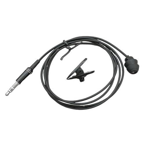 Einzelseiten -Kopfhone, Audioempfeiver MP3 -Sound -Isolierung - Schwarzes Headset für MP3, EIN -Ohrhörer -Kabel, Einzelohr -Kopfhörer, Silikon, wirtschaftlich für MP3 -Player von Generic