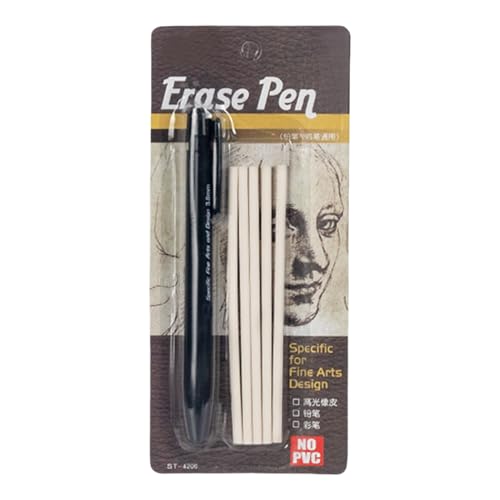 Einziehbarer -Radiergummi – Mechanischer Radierstift – Einziehbarer Radiergummi, automatischer für Kunststifte | Geeignet für Details und Highlights, malerei, einziehbarer Rad Einziehbarer -Radiergummi – Mechanischer Radierstift – Einziehbarer Radiergummi, automatischer für Kunststifte | Geeignet für Details und Highlights, malerei, einziehbarer Rad von Generic